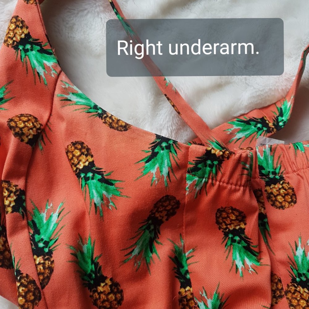 Ixia Summer Fun Tropical Pineapple Print Dress | Size Medium - Picture 5 of 14